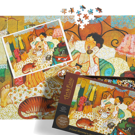 "A Good Morning" 750-pc Velvet-Touch Jigsaw Puzzle