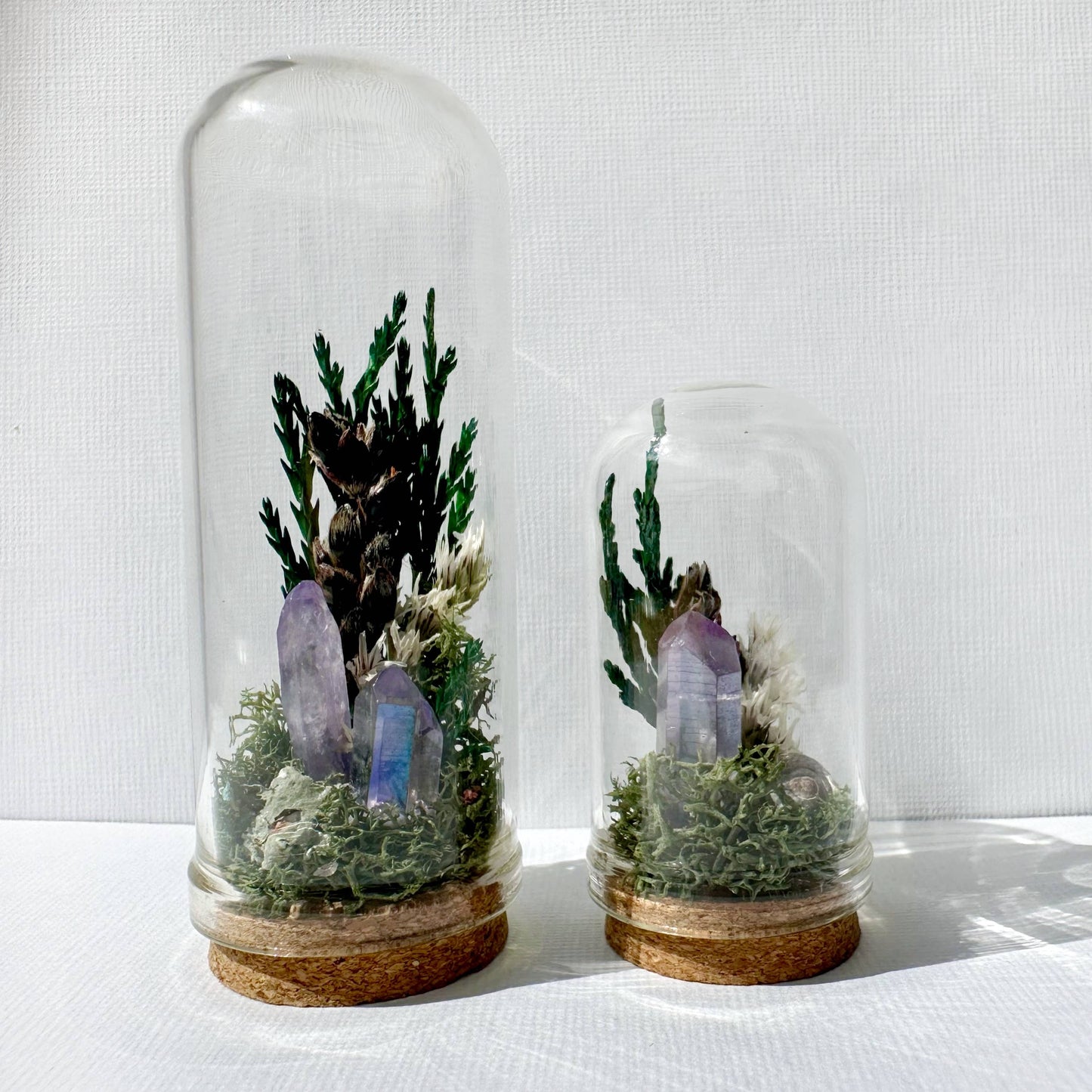 Starlight Crystal Fairy Garden Mini Floral Terrarium