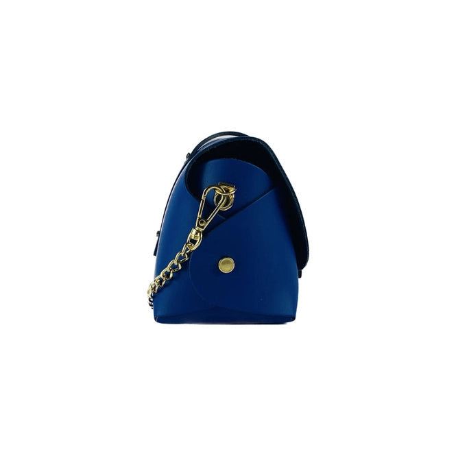 Mini Leather Shoulder Bag - Royal Blue