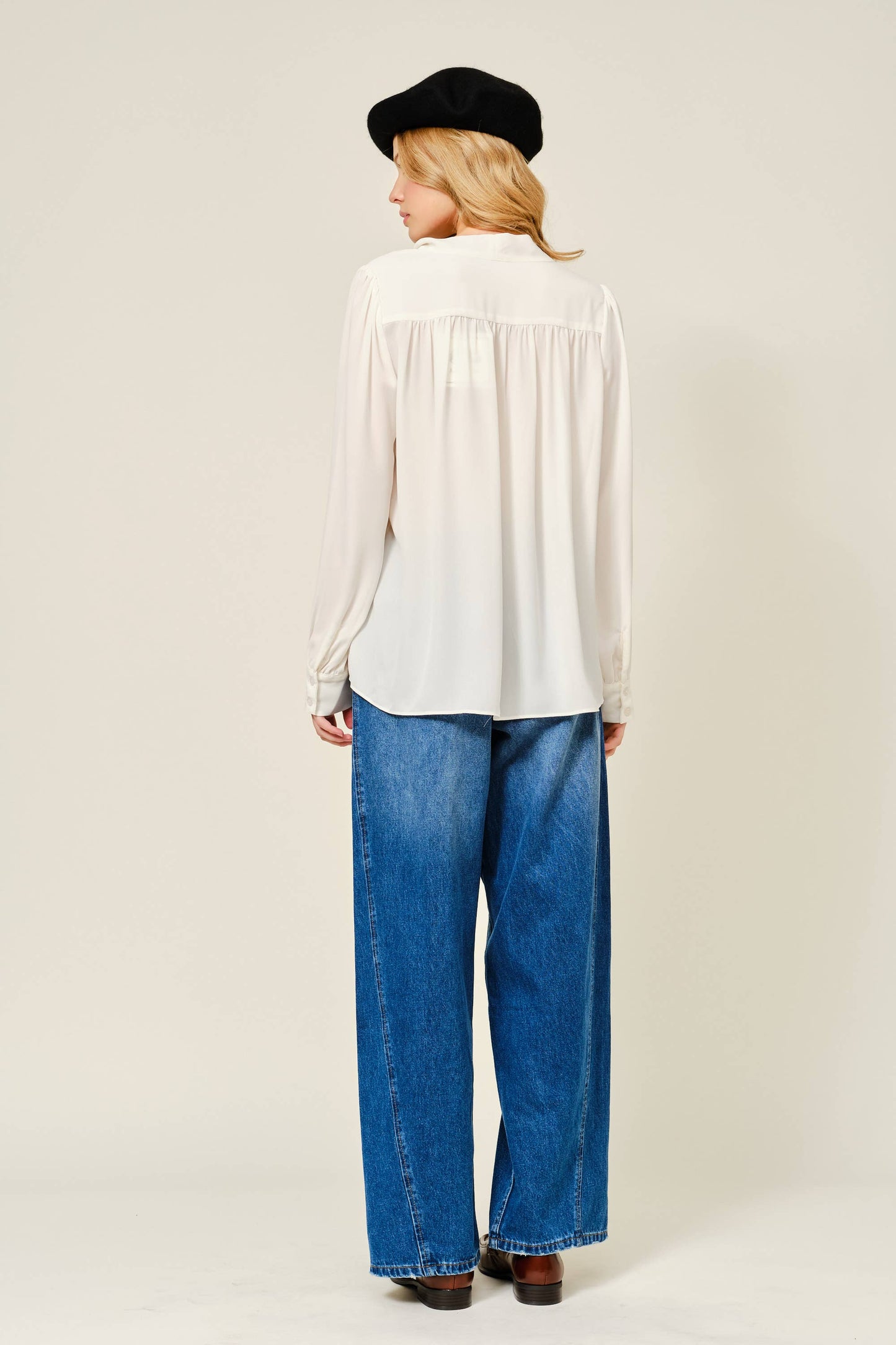 Romantic Tie Sheer Blouse