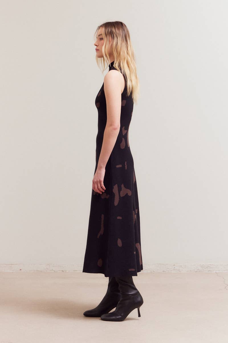 Catherine Fitted Knit Maxi Dress