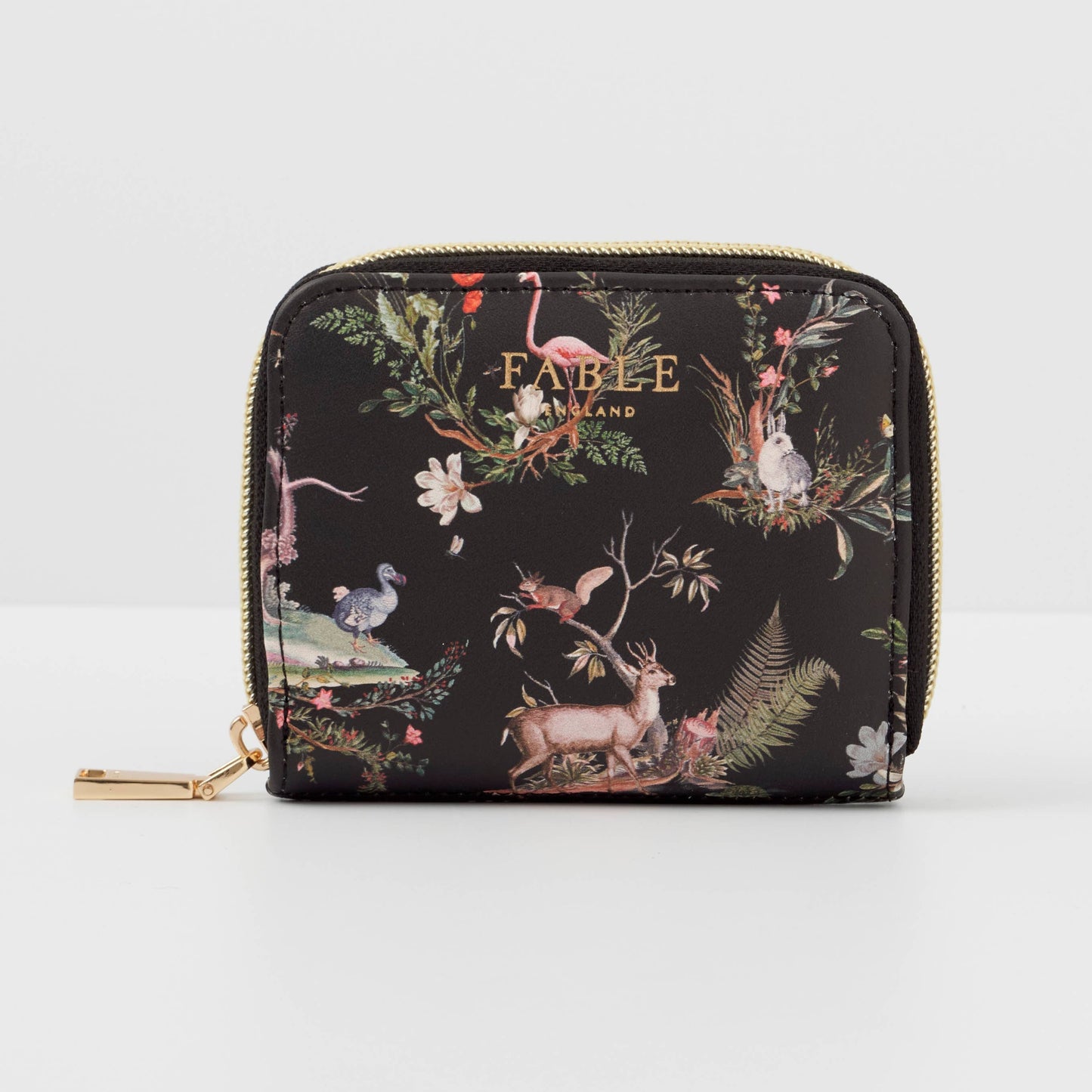 Wonderland Black Small Wallet