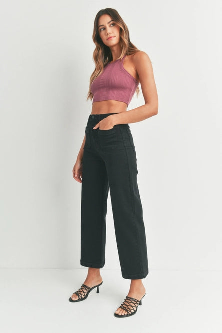 Patch Pocket Wide Leg