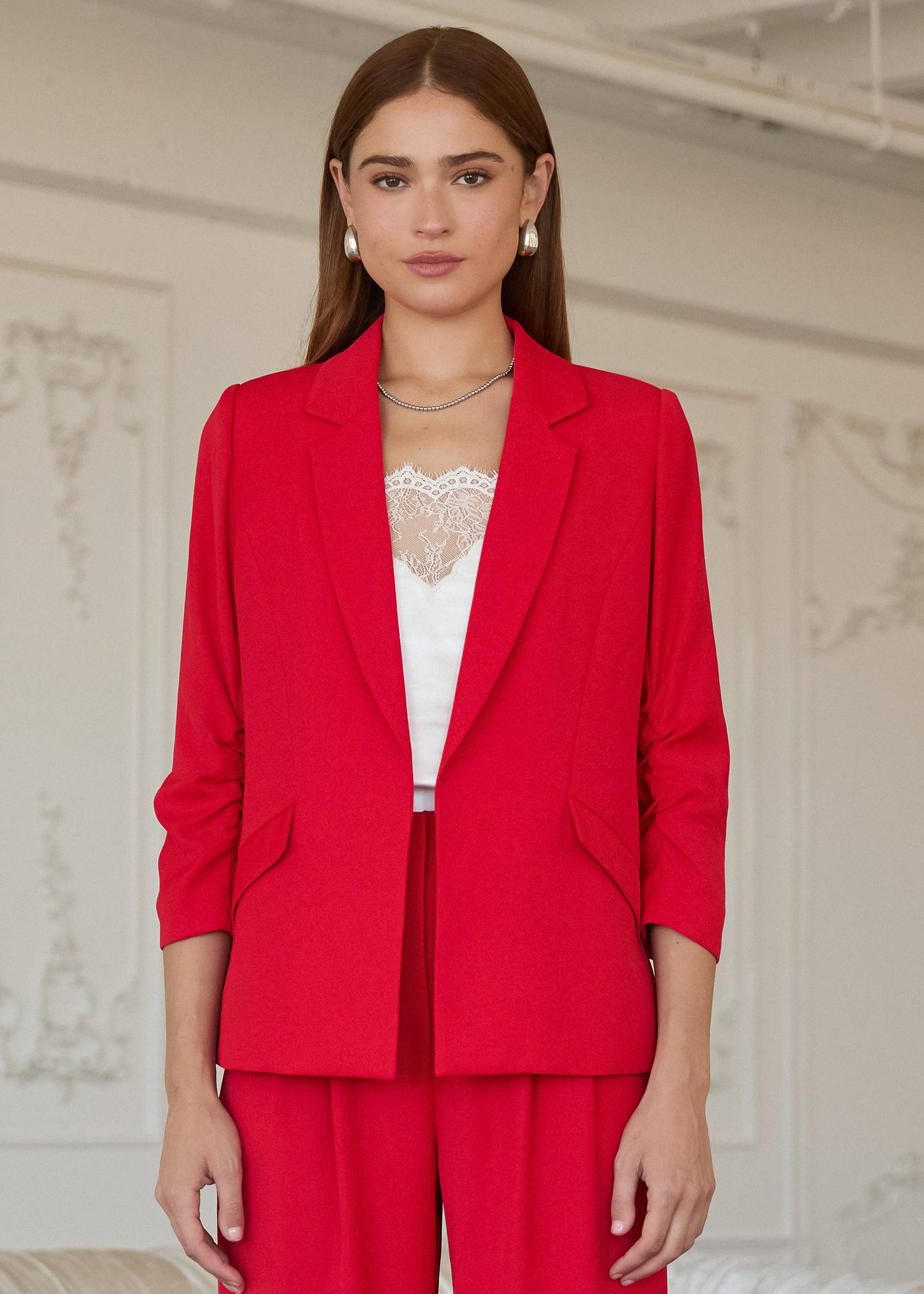 Eco Babe Blazer - Cherry