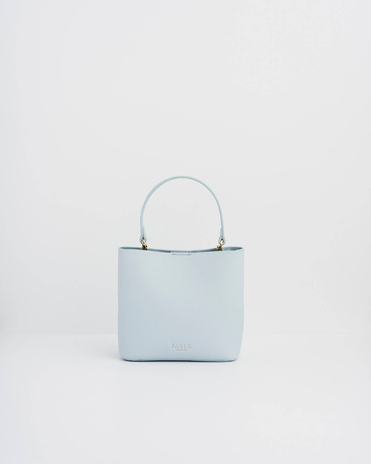 Forget Me Not Blue Embroidered Bucket Bag