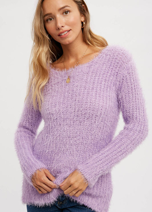 Lavender Fuzzy Sweater