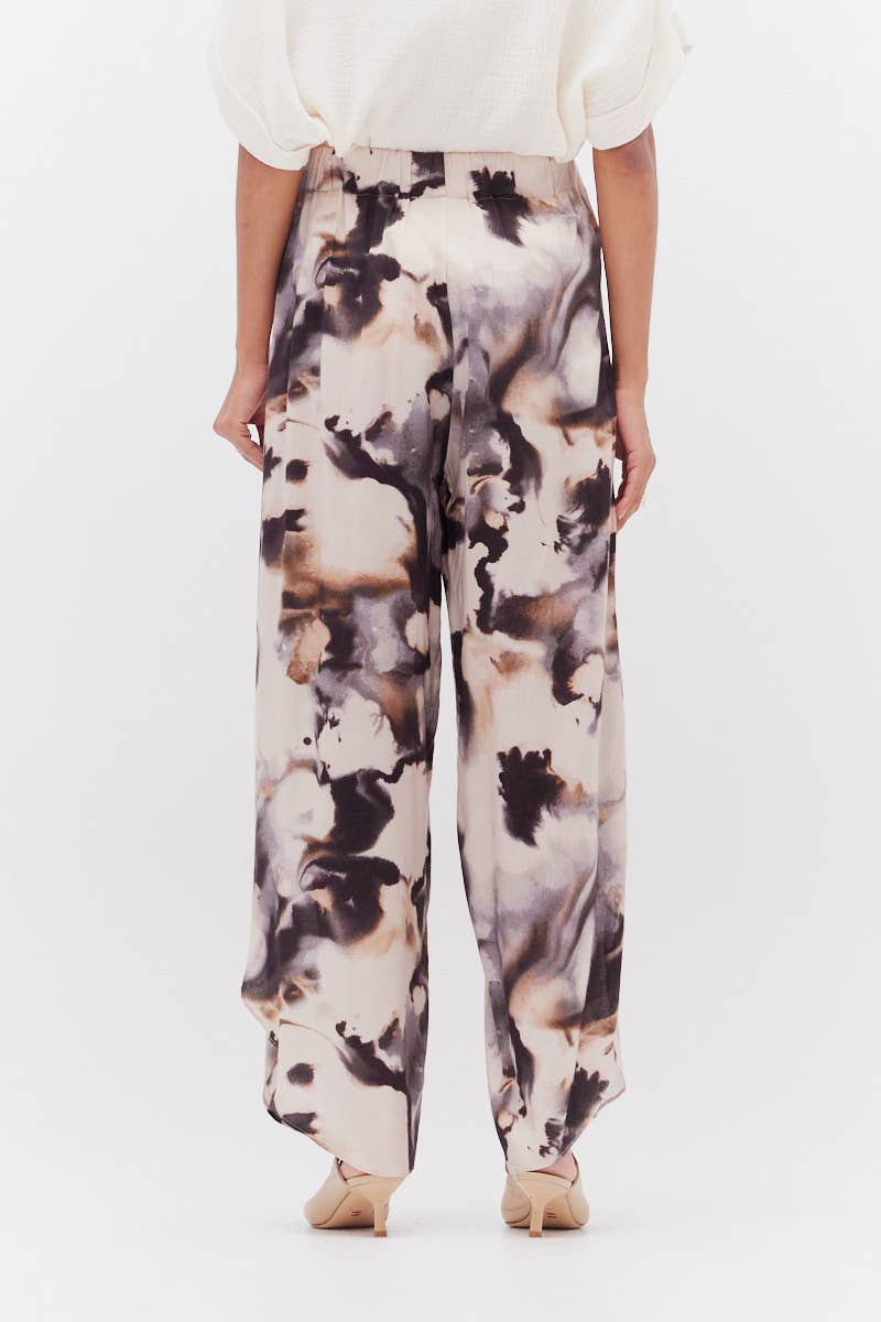 Ink Blot Flowy Tulip Pant