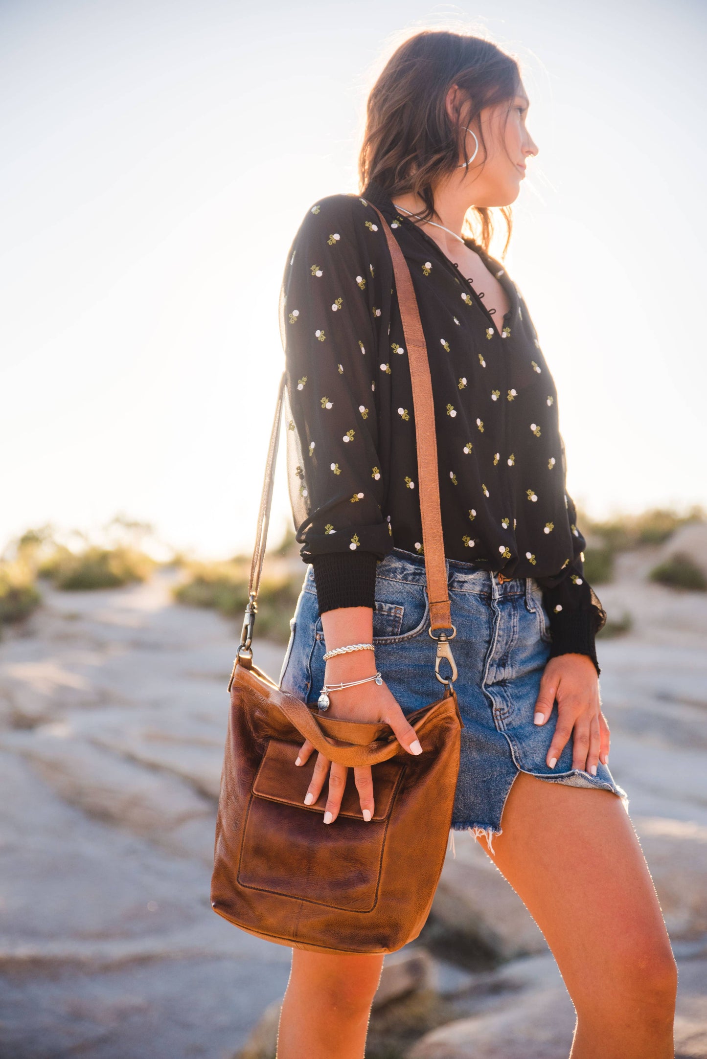 Bianca Handcrafted Leather Tote/Crossbody Bag