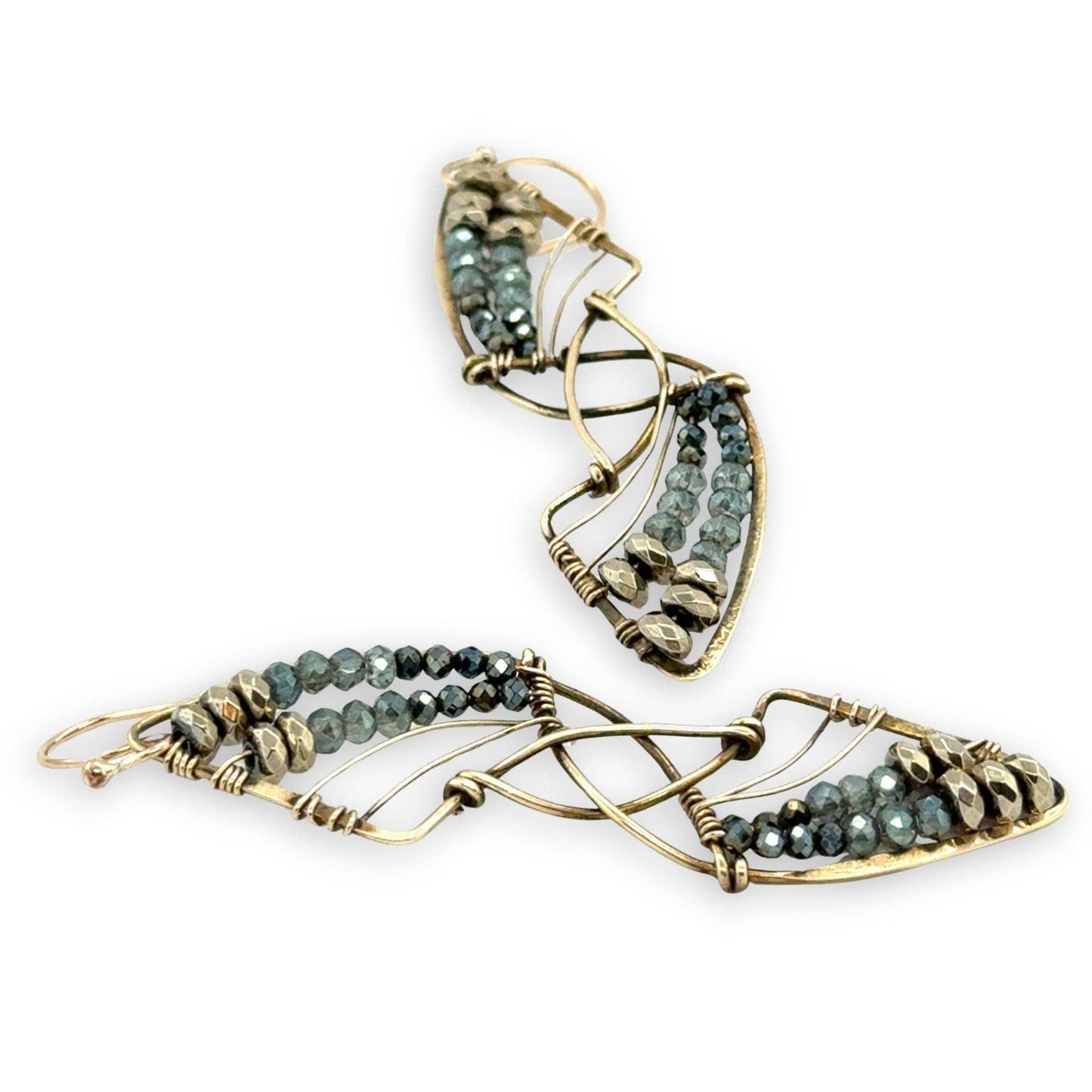 Shooting Star Pyrite Earrings