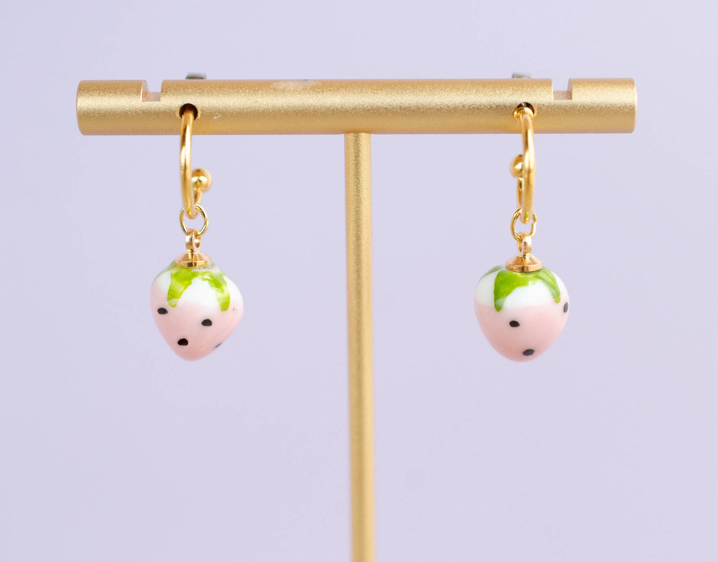 Strawberry Hoop Earrings