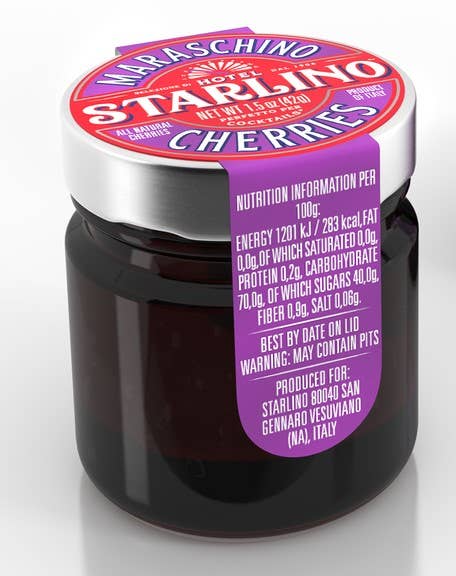 Hotel Starlino Italian Maraschino Cherries - Mini Jar