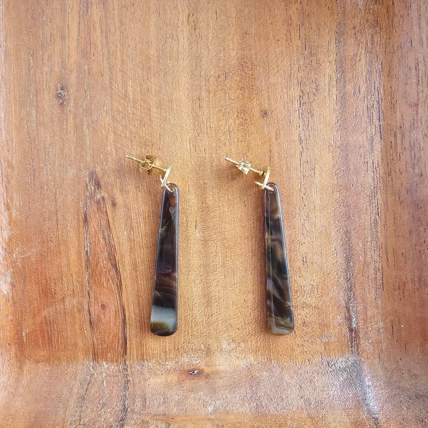 Blair Earrings - Coffee Shimmer