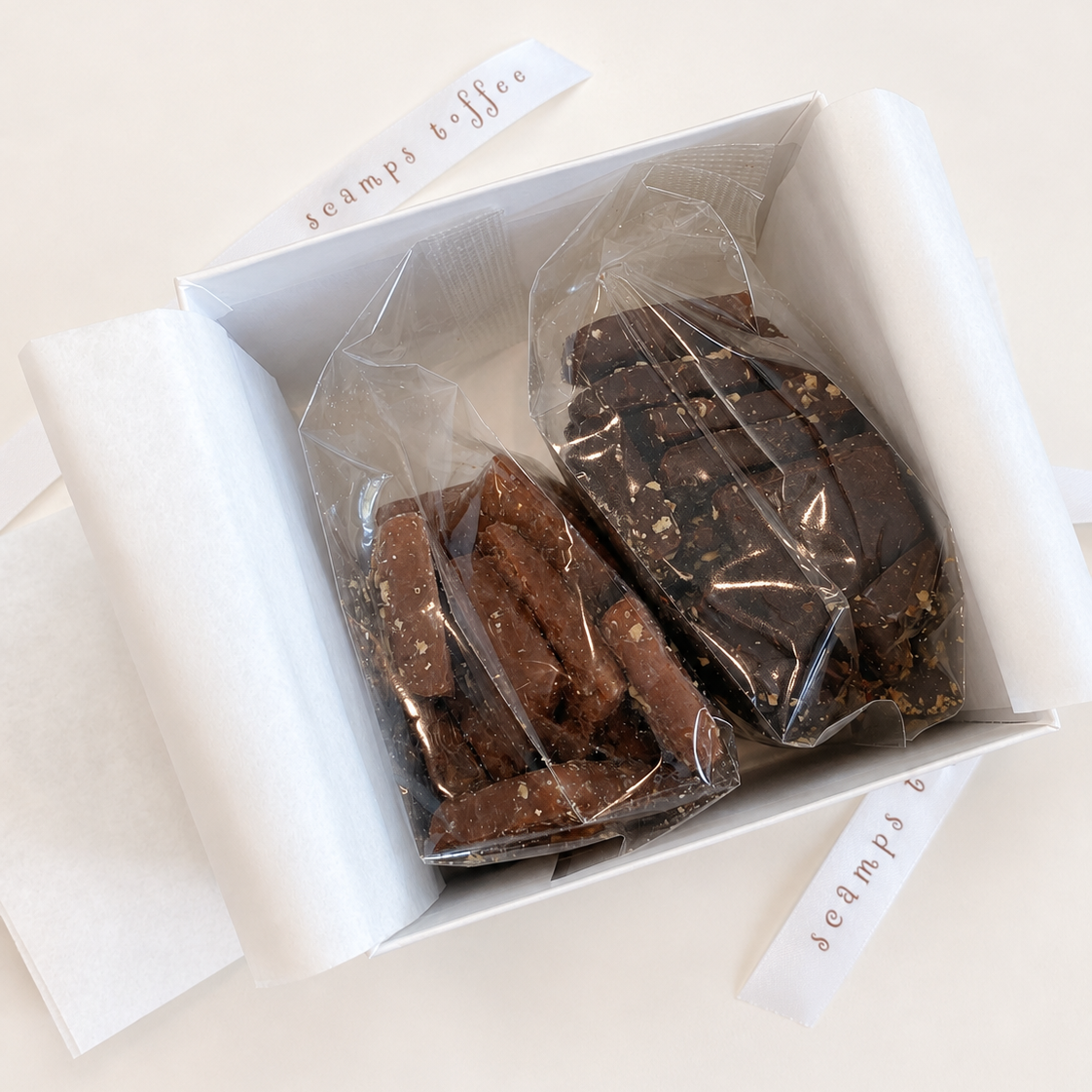 Savor Chautauqua Scamps Duo Toffee Box - 8 oz