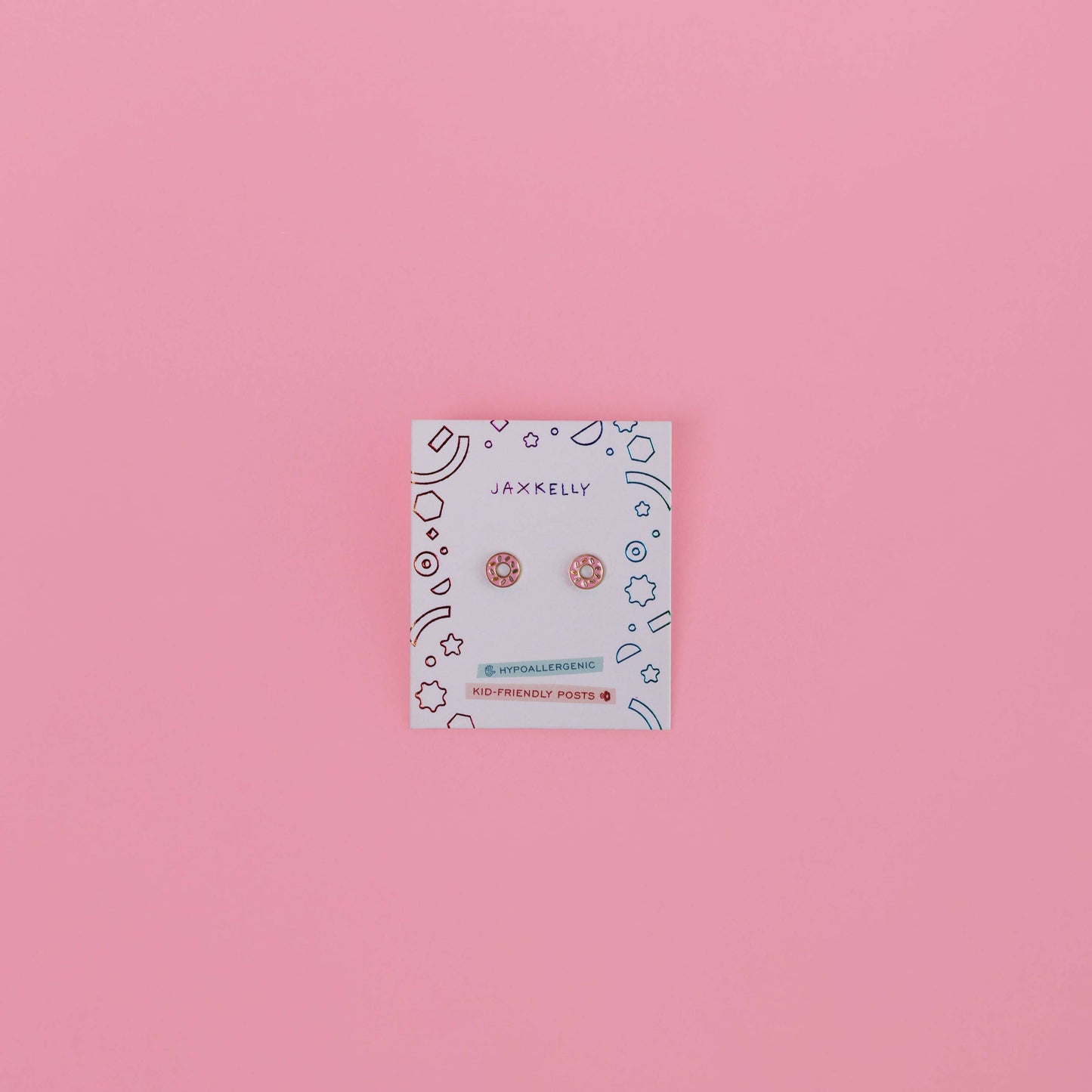Donut Flat Back Kids Earrings