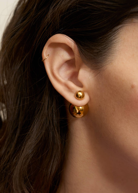 Duo Studs - 18k Gold Plated