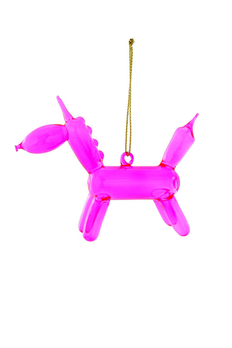 Pink Balloon Unicorn Ornament