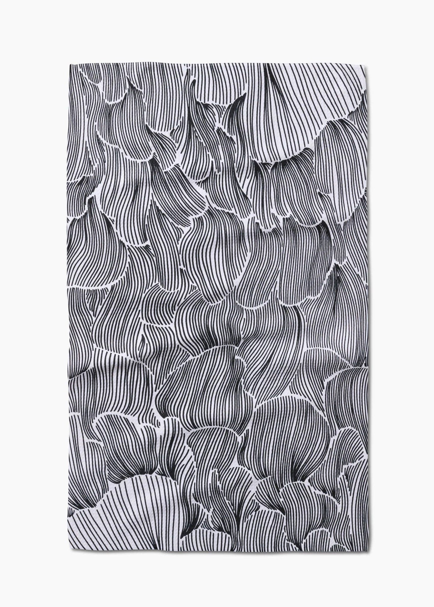 Geometry Posh Petals Fresh Linen Tea Towel