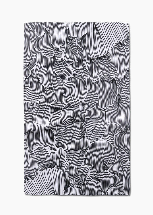 Geometry Posh Petals Fresh Linen Tea Towel
