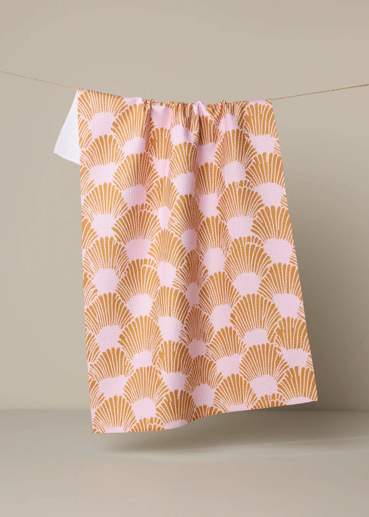 Geometry Royal Scallop Tea Towel