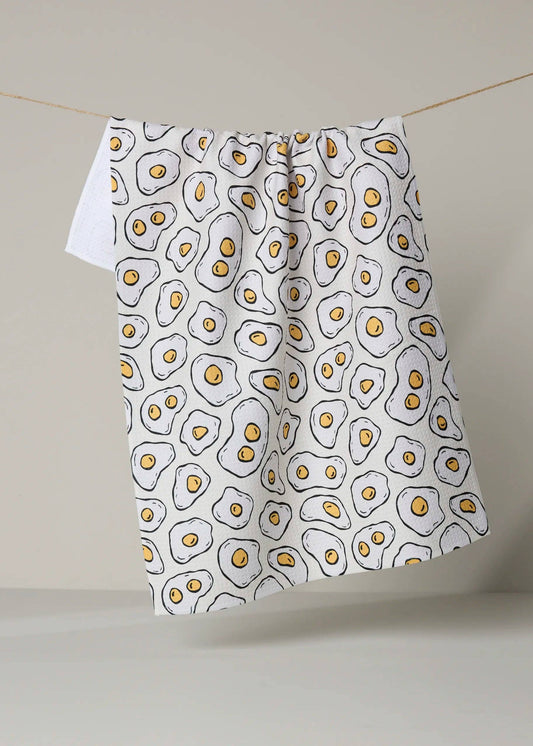 Geometry Sunny Side Eggs Tea Towel