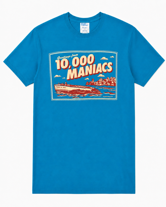 "Greetings From" Tee - Official 100,000 Maniacs Tee