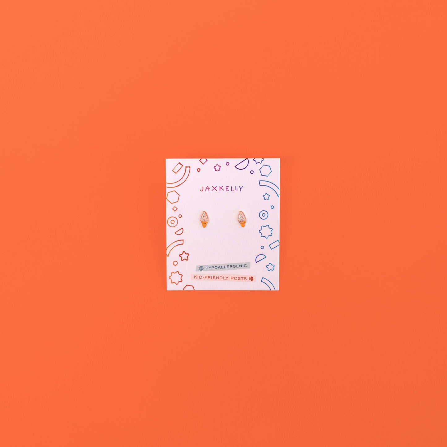 Ice Cream Flat Back Kids Earrings