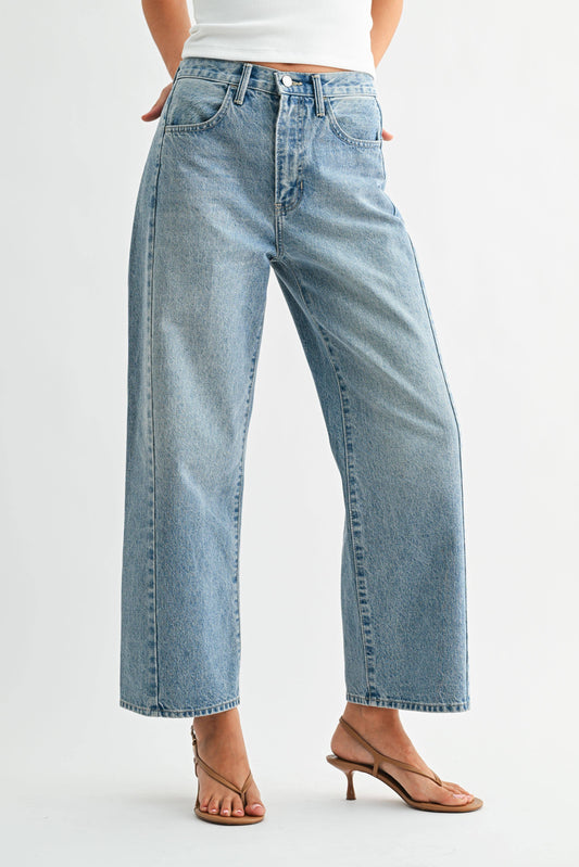 JUST BLACK DENIM Barrel Jean Twist - Medium Wash
