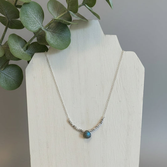 Labradorite Teardrop Necklace