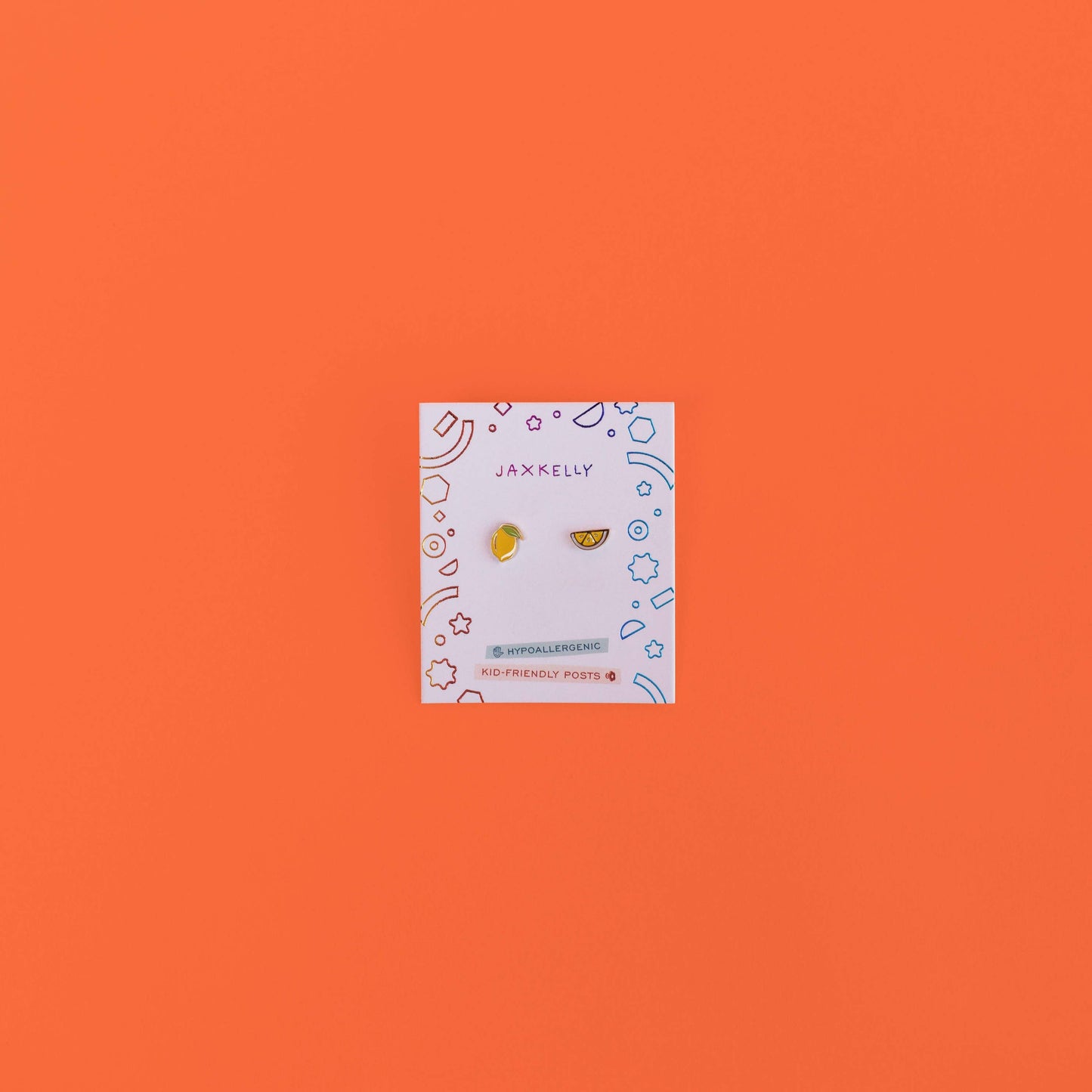 Lemon Flat Back Kids Earrings
