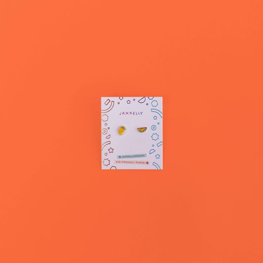 Lemon Flat Back Kids Earrings