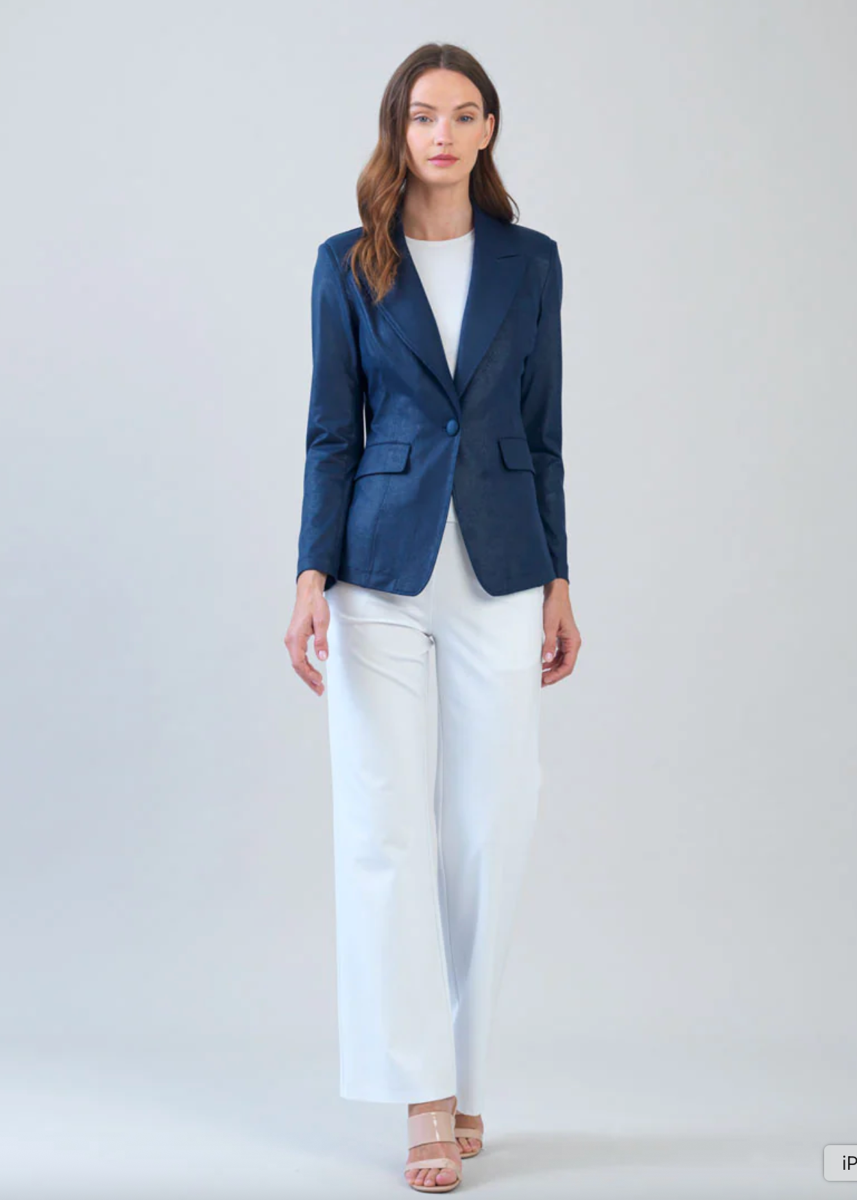 Liquid Leather™ Signature Pocket Blazer - Navy