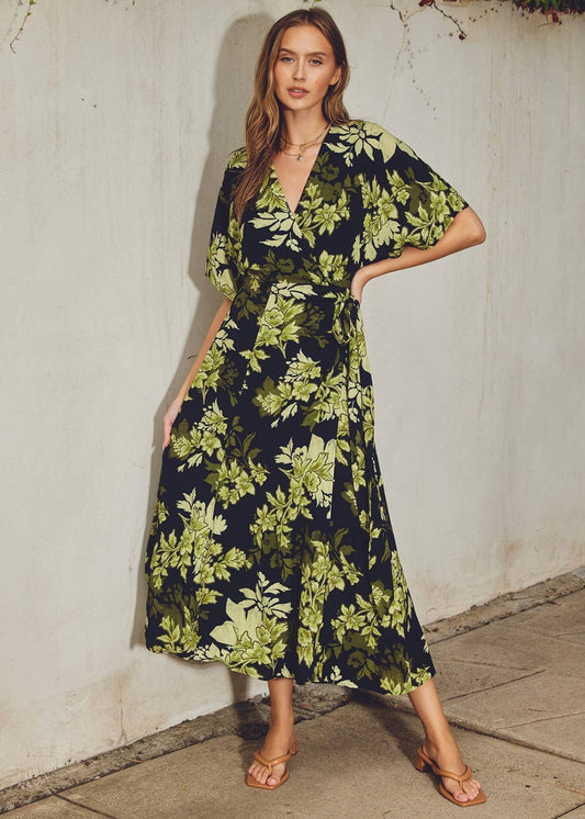 Beautiful wrap dress for weddings