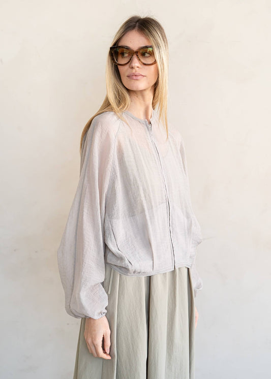 Minimalist Illusion Zip-up Jacket