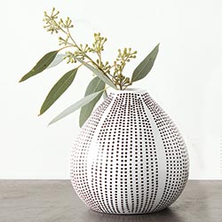 Dotted Ceramic Bud Vase - Small