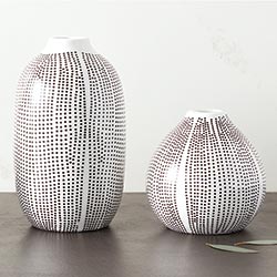 Dotted Ceramic Bud Vase - Large