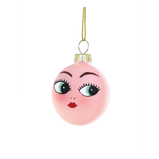 Oval Doll Face Ornament