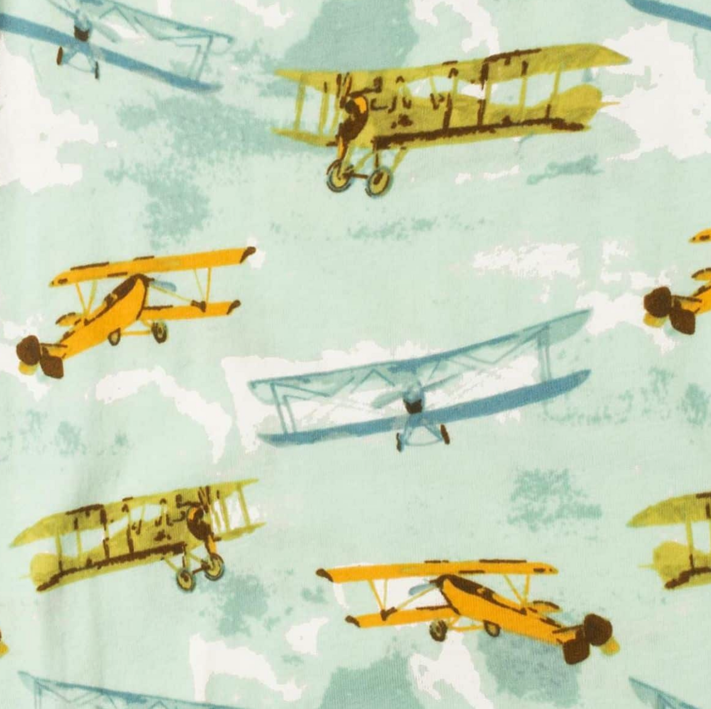Vintage Planes Organic Cotton Baby Jogger Pants