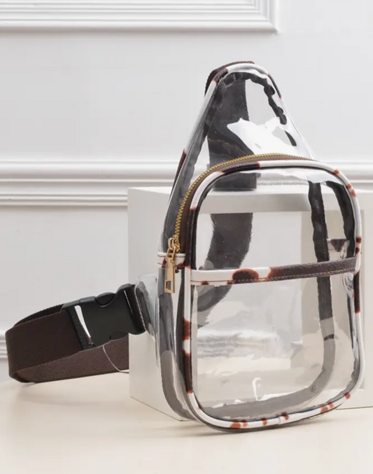 Clear Stadium Sling Bag - Multiple Colors