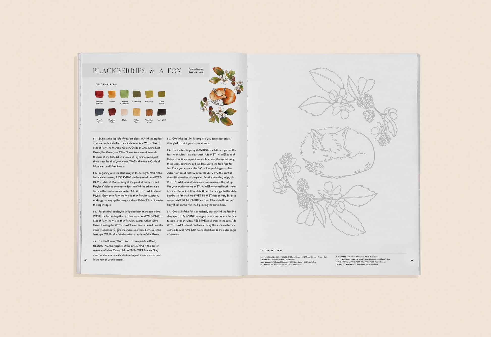 Bouquets Watercolor Workbook – Hearth & Hammer