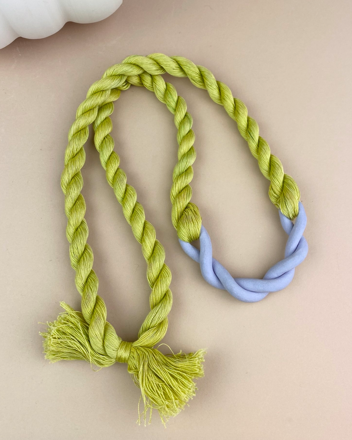 Rope Twist Necklace - Lavender