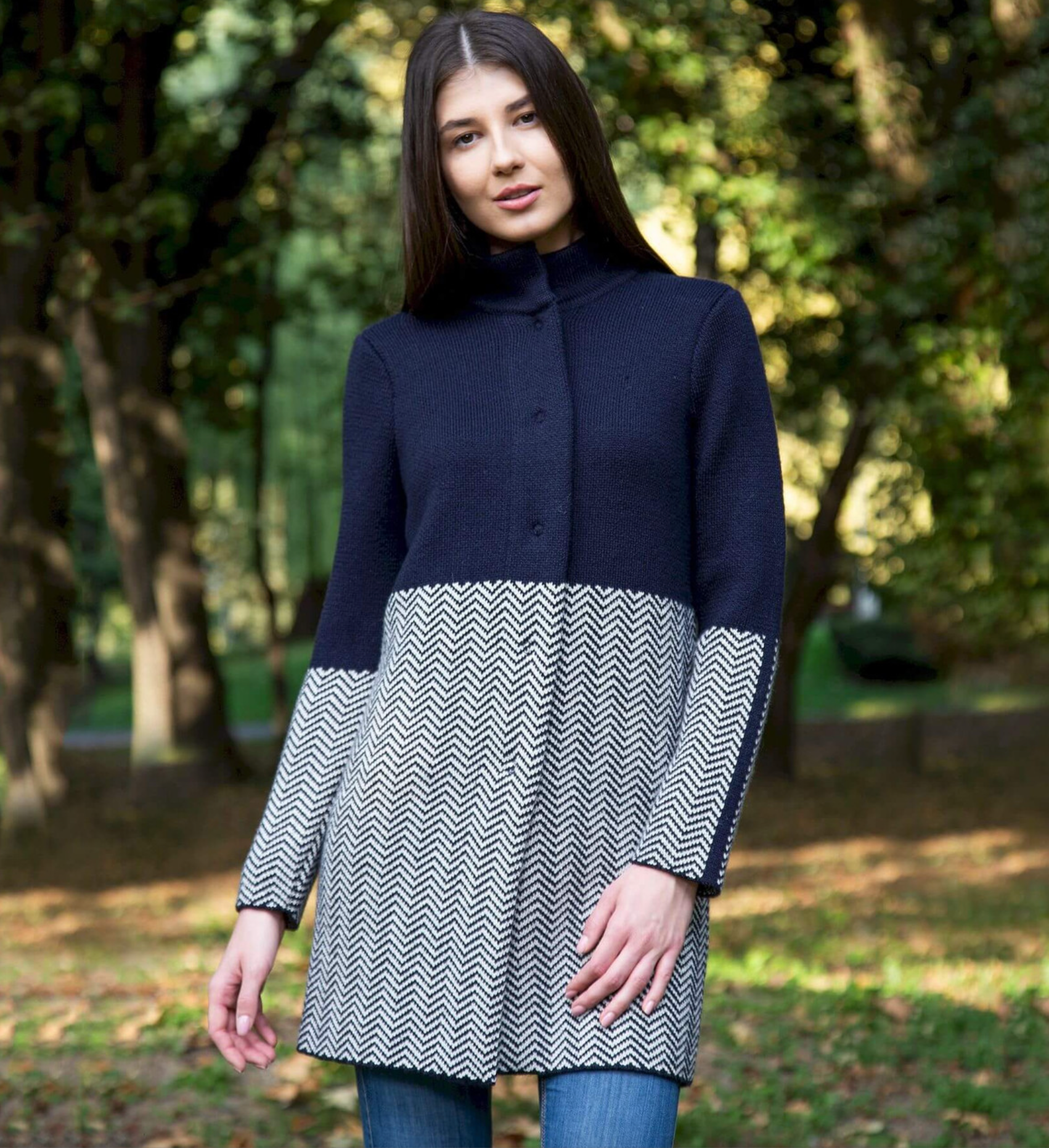 Herringbone wool coat sales womens