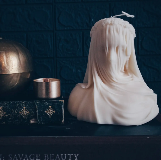 Veiled Woman | Pillar Candle