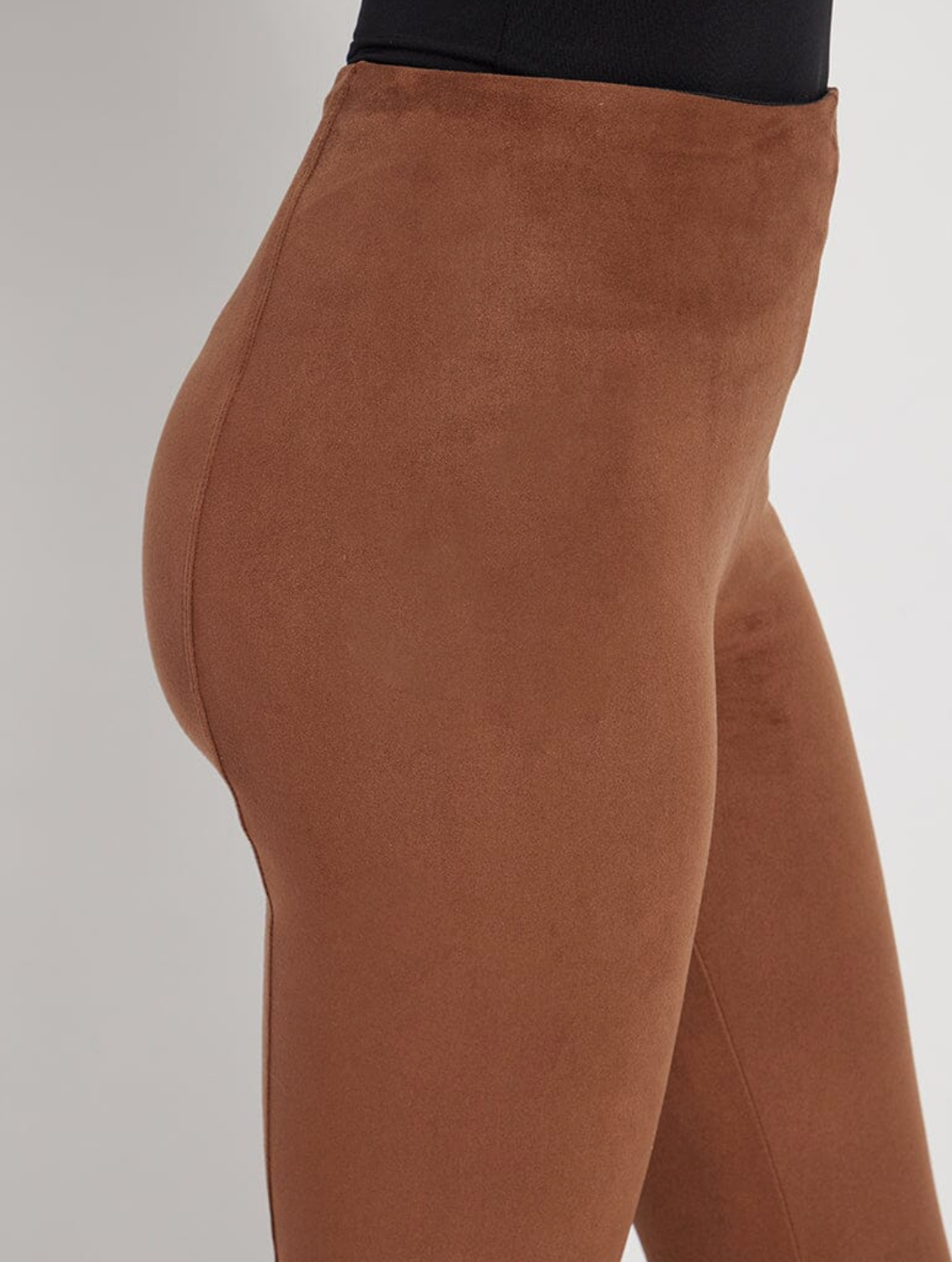 Lyssé Hi Waist Suede Legging (28" Inseam) - Whiskey