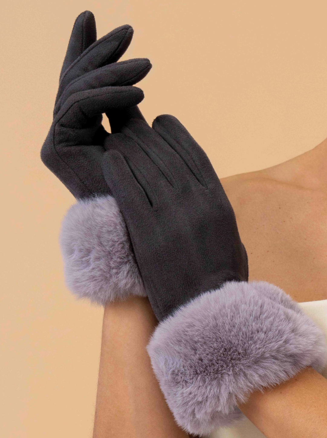 Bettina Gloves - Slate & Mist