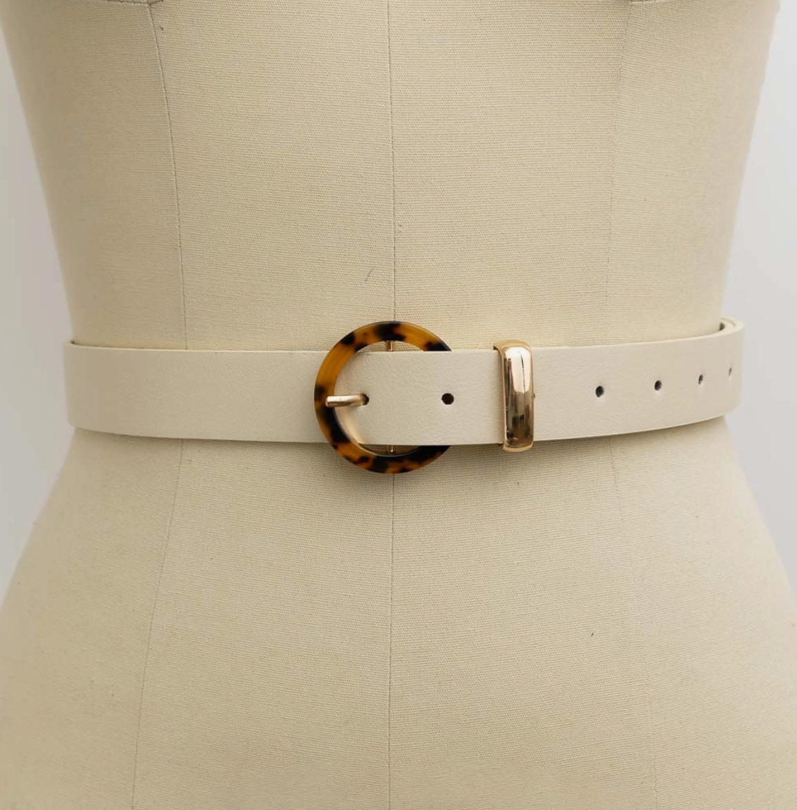 Tortoise Shell & Cream Belt
