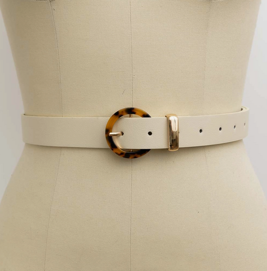 Tortoise Shell & Cream Belt