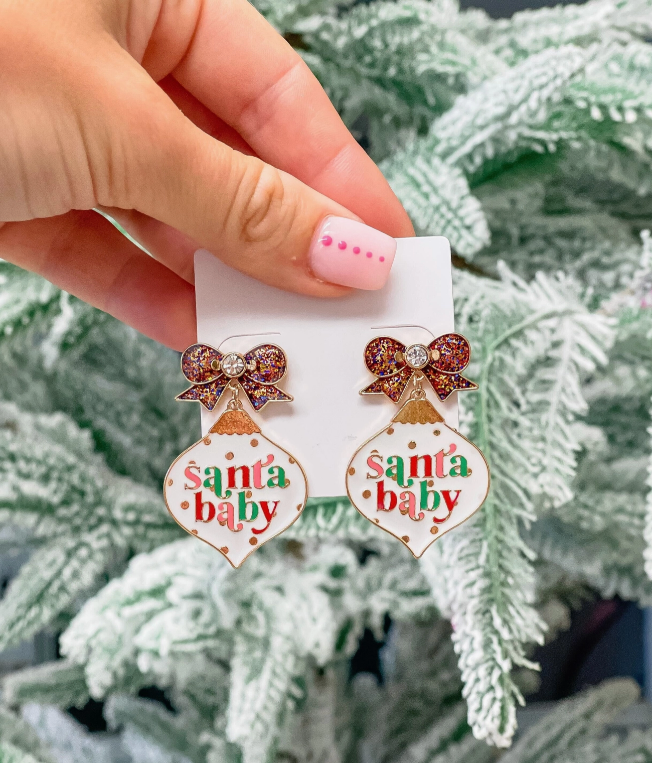 'Santa Baby' Dangle Earrings