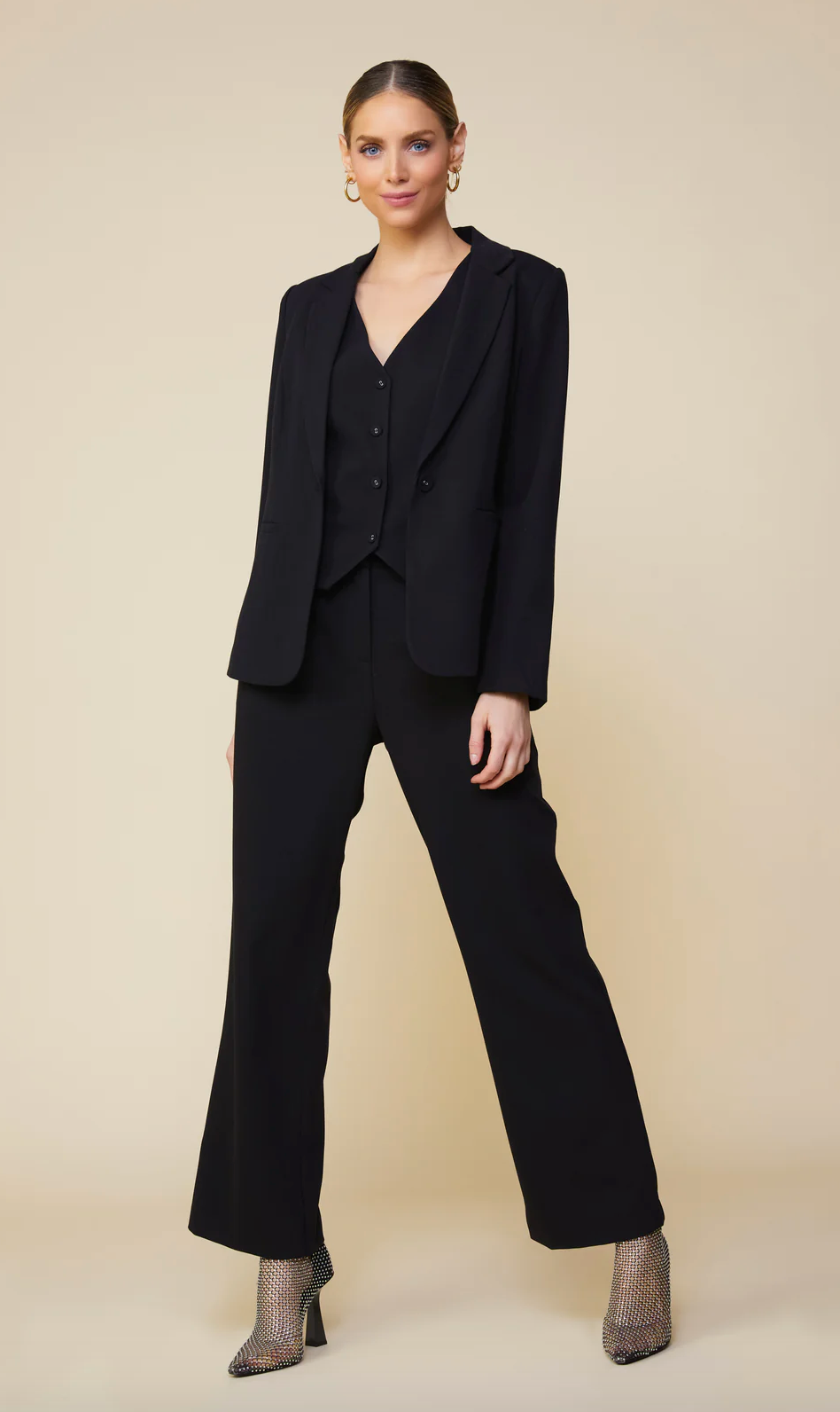 Tailored Single Button Blazer
