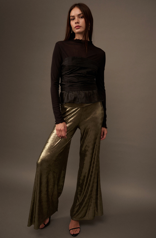 Shimmery Metallic Pants