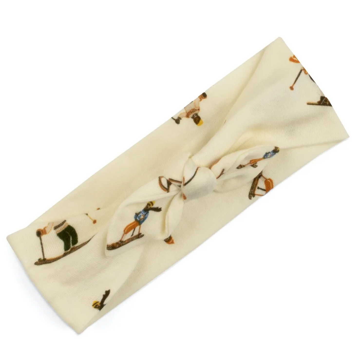 Vintage Natural Ski Organic Cotton Knotted Headband